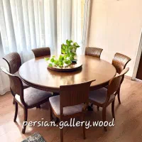 آبنوس میز ناهار خوری شاهکارهنری پریمیوم|میز و صندلی غذاخوری|تهران, فرمانیه|دیوار