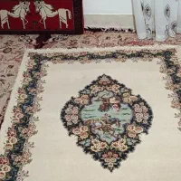 قالیچه لیلی مجنون دستباف قاینات...|گلیم، جاجیم، گبه|قائن, |دیوار