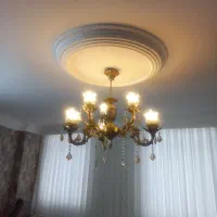 لوستر سلطنتی ۳ شاخه ۶ شعبه با لامپ