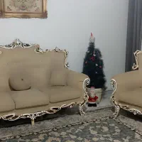 مبل همراه میز وسط و عسلی و میز Tv ست