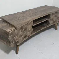 میز تلویزیون سالم و شیک. دو کشو