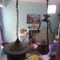 دو عدد لوستر و اویز