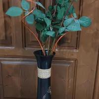 گل با گلدان