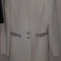 کت و شلوار شیری رنگ