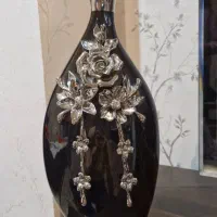 گلدان گل نقره