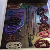 تسبیح سندلوس،کشکول،کهربا،چوب کافور مجموعه شخصی