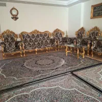 مبل سلطنتی 9نفره همراه بامیزو2عسلی|مبلمان خانگی و میز عسلی|سنندج, |دیوار