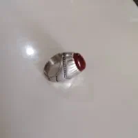 فروش انگشتر قدیمی نقره خالص با سنگ عقیق درجه یک|کلکسیون اشیاء عتیقه|اندیشه, اندیشه فاز ۳|دیوار