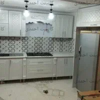 کابینت تمام چوب و هایگلاس پیش ساخته f46632