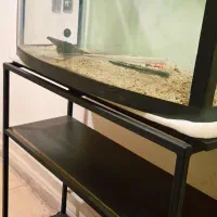 آکواریوم و پایه فلزی