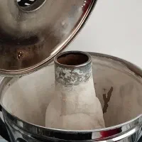 سماور نفتی تمام برنج سالم ۶لیتری مارک دولوکس|کلکسیون اشیاء عتیقه|فردیس, سپید دشت|دیوار