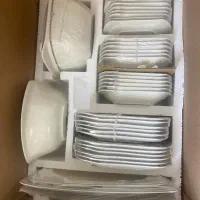 سرویس غذاخوری چینی استخوانی 12نفره|ظروف سرو و پذیرایی|لاهیجان, گلستان|دیوار