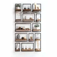 انواع قفسه و استند چوب-فلز|کتابخانه، شلف، قفسه‌های دیواری|دزفول, |دیوار