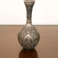 ظرف نقره قلم زنی شده استادکار|صنایع دستی و سایر لوازم تزئینی|تهران, حشمتیه|دیوار
