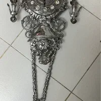 ساعت دیواری برنزی قدیمی سنگین آنتیک