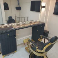 صندلی وارداتی.میزکار آرایشگاه.ترولی.آینه.رینگ لایت