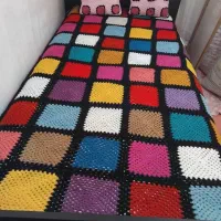 روتختی دست بافت تک نفره با کوسن