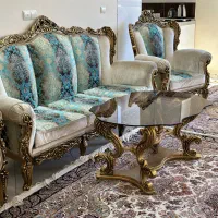مبل استیل سلطنتی هفت نفره و عسلی