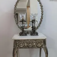 آینه شمعدان برنز