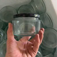 ظرف شیشه ای جار، سس خوری، تمام ظروف پلاستیک کافه