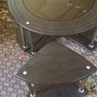 میز عسلی مدل پیتزایی. در حد نو سالم|مبلمان خانگی و میز عسلی|شازند, |دیوار