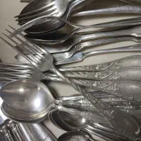 قاشق چنگال نقره|کلکسیون اشیاء عتیقه|تهران, شادآباد|دیوار