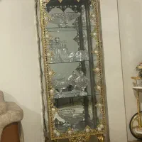 ساعت بوفه و اینه کنسول برنز|بوفه، ویترین، کنسول|نقده, |دیوار