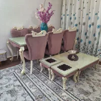 میز غذاخوری ۸ نفره|میز و صندلی غذاخوری|ابهر, |دیوار