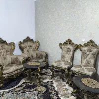 مبل استیل ۹ نفره سلطنتی|مبلمان خانگی و میز عسلی|تهران, کوی بیمه|دیوار