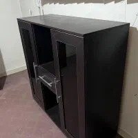 کمد چوبی با درب شیشه ای|جاکفشی، کمد، دراور|شاهین‌شهر, مخابرات (شهید بهشتی)|دیوار