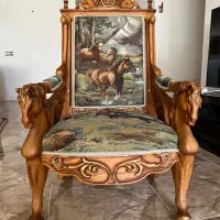 مبلمان منبت کاری به دست استاد بنام اصفهانی