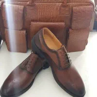 کیف چرم گاوی طرح کوروکودیل ابعاد ۴۰در۳۰|کیف، کفش، کمربند|یزد, |دیوار