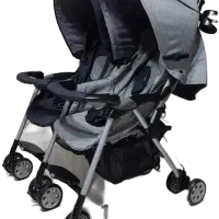 کالسکه دوقلو خارجی  کاملا سالم وتمیز خوش رنگ