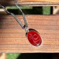 گردنبند عقیق سرخ