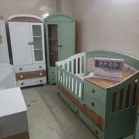 تخت وکمد نوزادی * رنگی*100مدل تنوع زیبا|تخت و سرویس خواب|رشت, استقامت ۱|دیوار