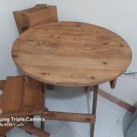 میز غذا خوری تاشو تمام چوب نو نو ۹۰ در ۹۰|میز و صندلی غذاخوری|تهران, تهران‌نو|دیوار