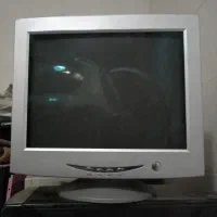 مانیتور CRT همراه با کابل برق و تصویر