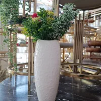 گلدان سرامیکی طرح برجسته دکوراتیو|گل و گیاه طبیعی|سیرجان, |دیوار