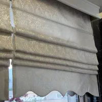 دوعددپرده رومن ترک. شاین دار فقط پارچه