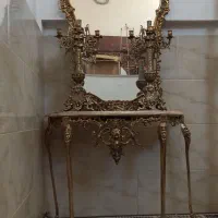خریدار وفروش آینه کنسول و آینه شمعدان برنزی برنجی