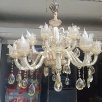 لوستر ۱۵ شاخه جفت|لوستر و چراغ آویز|کرج, کوی امامیه|دیوار