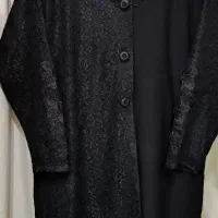 دو مدل مانتو زنانه کاملا نو مشکی شیک مجلسی