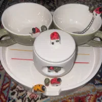 سرویس چای خوری دو نفره و‌ قهوه خوری و ماگ