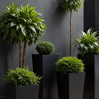 فلاور باکس و گلدان فلزی|گل و گیاه طبیعی|رباط‌کریم, رباط‌کریم|دیوار