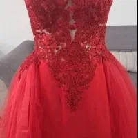 لباس مجلسی قرمز لاکچری