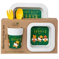 ظرف غذا 5تیکه طرح دار