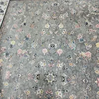 فرش افشان طوسی روشن