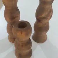 شمعدان چوبی اصل