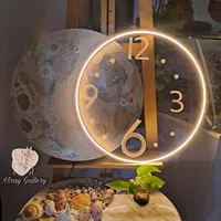 ساعت دیواری مدرن طرح ماه نورانی در ۲ مدل زیبا|ساعت دیواری و تزئینی|تهران, تهرانسر شرقی|دیوار