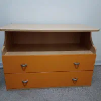 تخت نوجوان (بدون تشک) و دراور کوچک کنار تخت